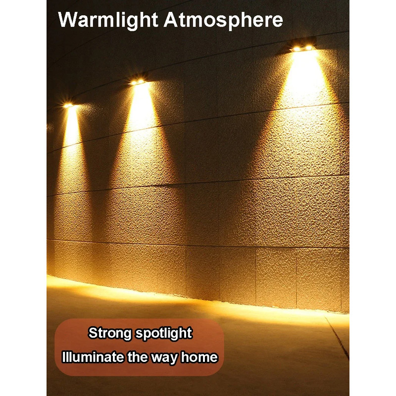 Solar Wall Light Outdoor Porch Lights Waterproof LED Automatic Lighting For Garden Yard Balcony Fen 4