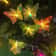Outdoor Solar LED Butterfly Flower Light for Fence, Waterproof Garden Lighting, Landscape Decoration Lawn Lamp