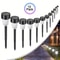 Solar Garden Lights 12 Pack LED Outdoor Landscape Lighting Waterproof for Patio, Yard Walkway Pathway Decor