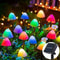 Outdoor LED Mushroom Light with 8 Functions, Solar Garden String Lights, Holiday Courtyard Decor Lamps