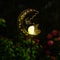 Solar Lawn Light for Yard, 1pc Cat Paw and Butterfly Moon Stars Garden Decor, Outdoor Iron Pathway Party Gift