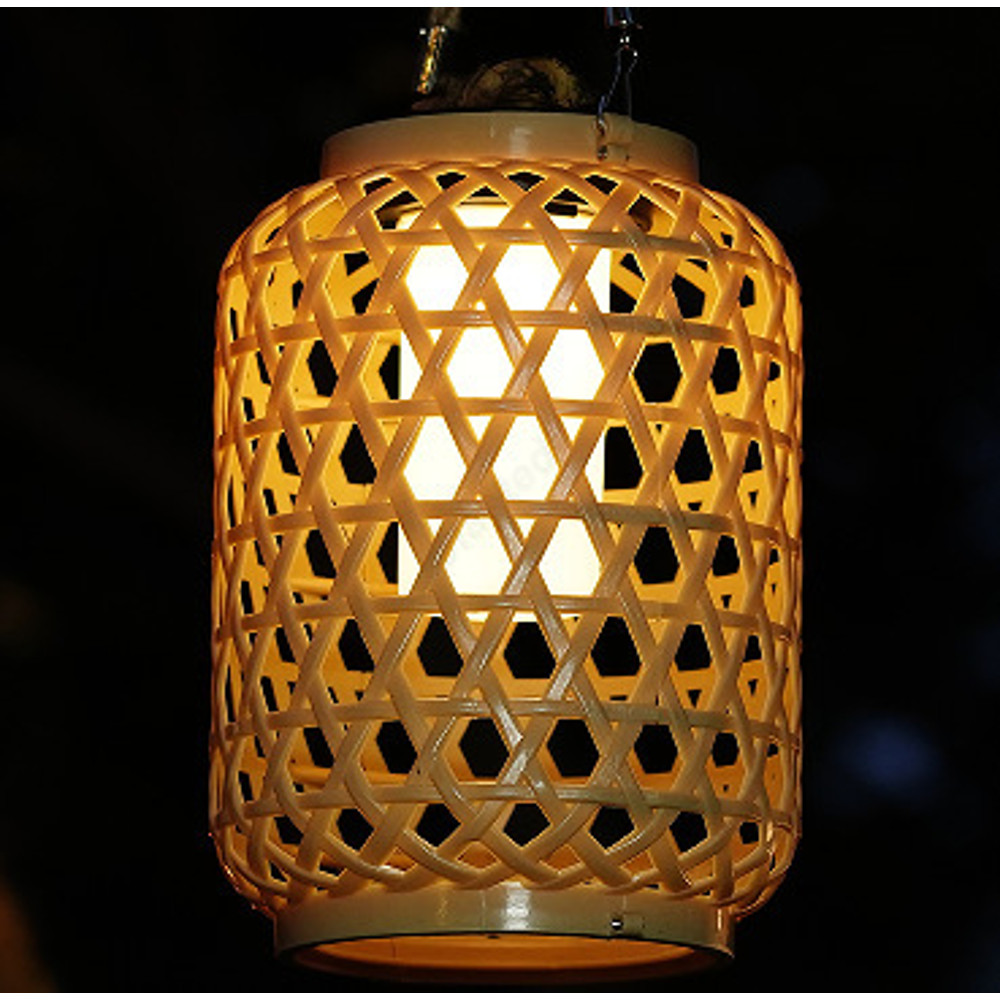 Outdoor Solar Lantern Handheld Hemp Rope, Garden Villa Decor Light, Balcony Courtyard Atmosphere Projection Lamp