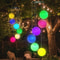 Colorful Solar Particle Ball Wind Chime Light for Garden, Outdoor Landscape Light, Patio Party Decorative Lamp