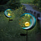 Blue Moon and Stars Solar Garden Light, Celestial Pathway Lamp, Warm White LED, Auto Dusk to Dawn IP65