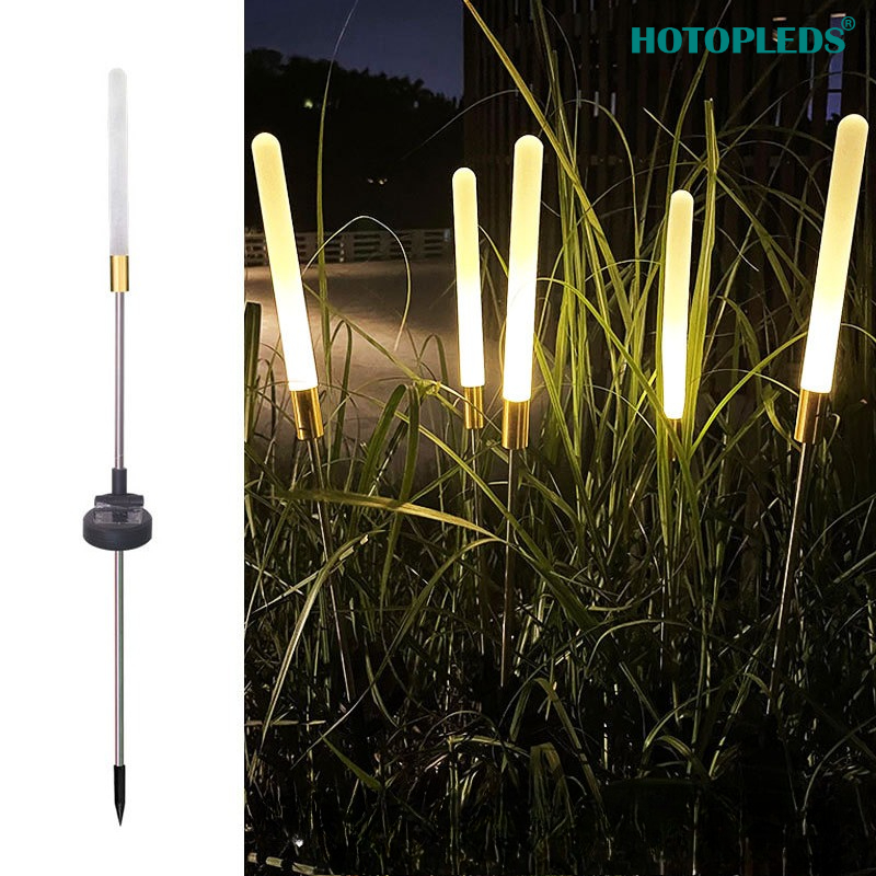 Outdoor Decorative Flower Stake Lights Solar Powered Luminous Reed LED For Garden Yard Lawn Christm 5