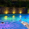 Rechargeable Solar Swimming Pool Lights With Remote 9 Color LED Timer Waterproof Atmosphere Lantern 4