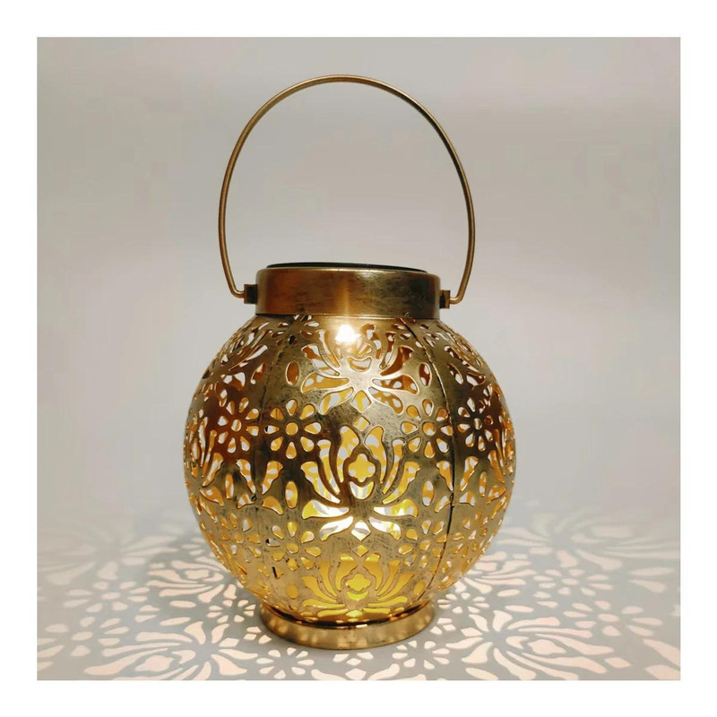 Outdoor Waterproof Solar Light Iron Art Hanging Light LED Plug Garden Lamp Patio Pathway Landscape 6