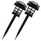 2 PCS Solar Lawn Lamp Lights for Garden Landscape, ABS LED Outdoor Decoration, Energy Floor Yard Ornament