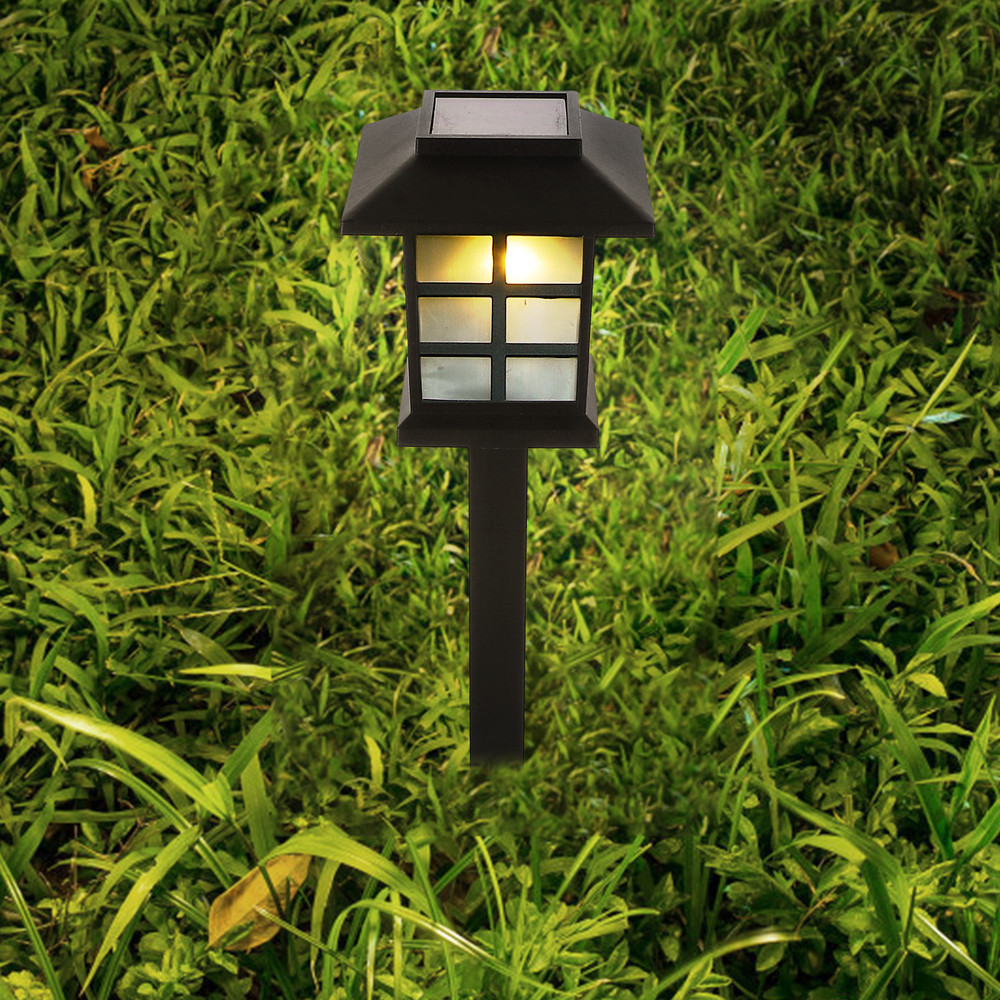 2 PCS Solar Lawn Lamp Lights for Garden Landscape, ABS LED Outdoor Decoration, Energy Floor Yard Ornament