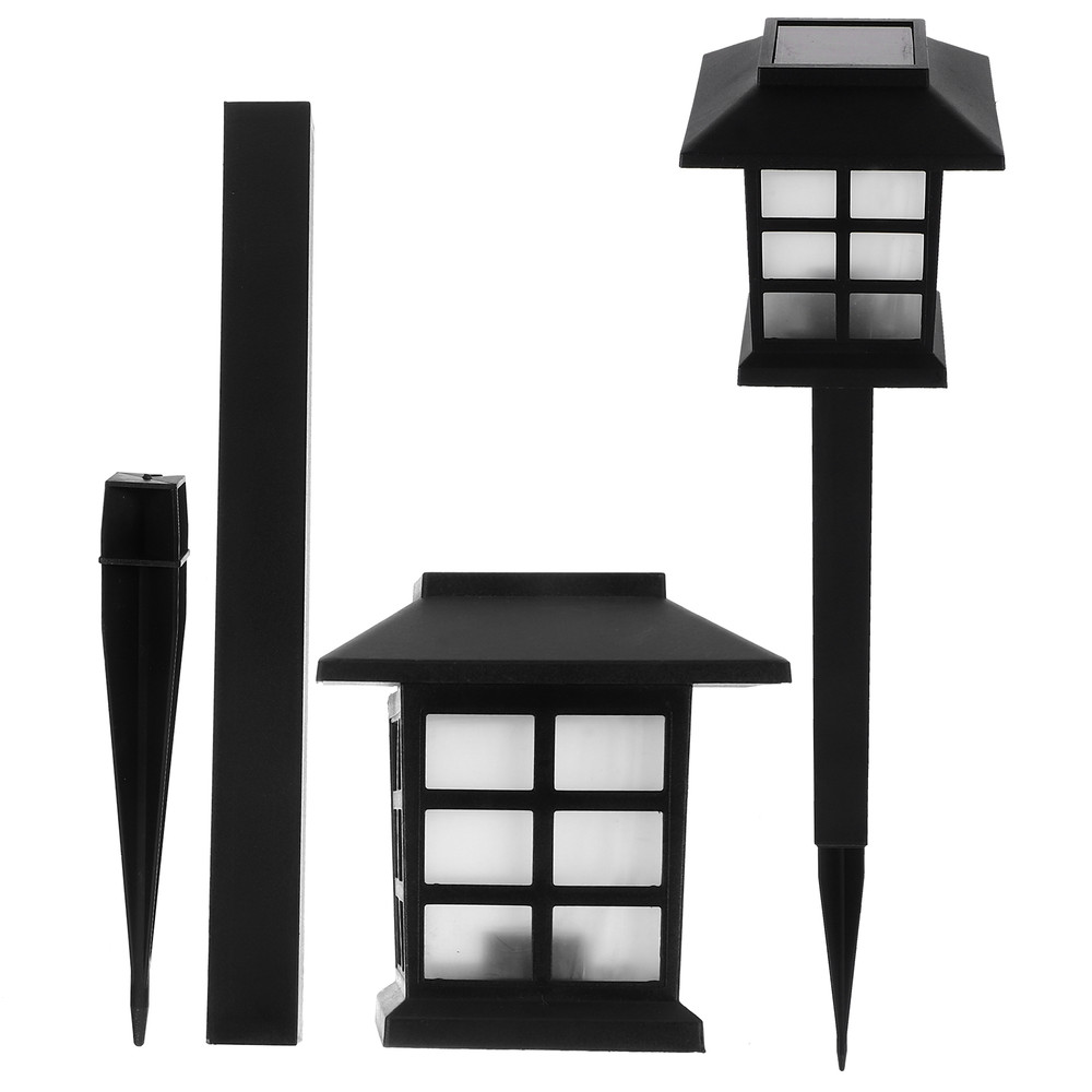 2 PCS Solar Lawn Lamp Lights for Garden Landscape, ABS LED Outdoor Decoration, Energy Floor Yard Ornament