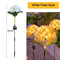 Waterproof Solar Garden Lights Outdoor, LED Hydrangea Flower Light, Courtyard Villa Lawn Landscape Lighting Lamp