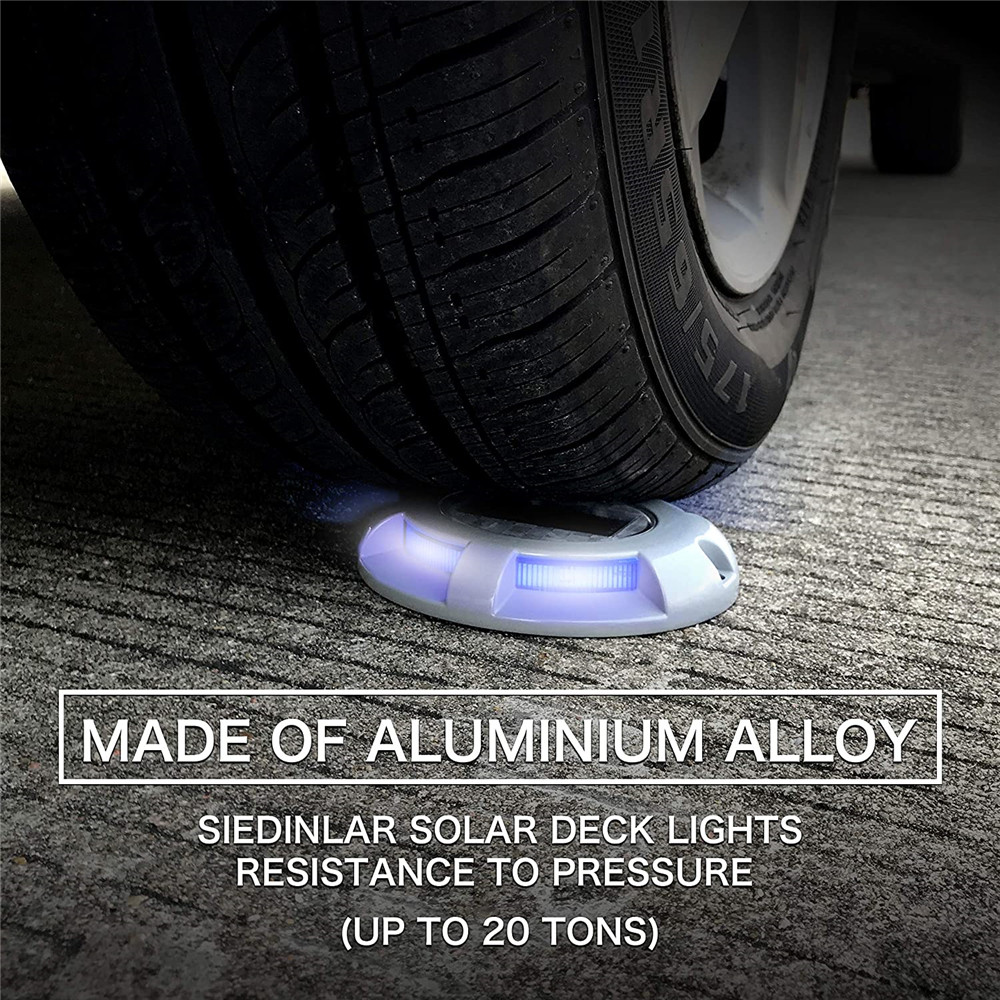 Waterproof Outdoor Led Solar Light Garden Deck Stair Lights Ground Lamp For Driveway Pathway Dock R 4