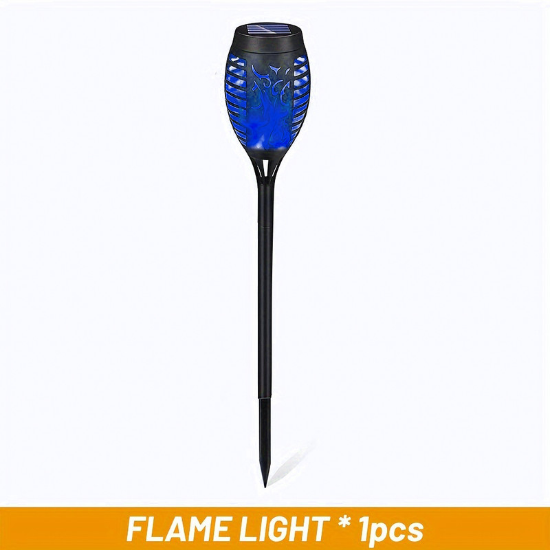 Halloween Solar Torch Light Flickering Flame Lamp, Waterproof Garden Decoration for Outdoor Yard, Path, Lawn