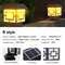 Solar Powered Fence Post Cap Lights Solar Post Lights Outdoor Warm White LED 2 Color Modes High Bri 4