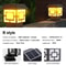 Solar Powered Fence Post Cap Lights Solar Post Lights Outdoor Warm White LED 2 Color Modes High Bri 4