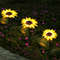 Waterproof LED Solar Sunflower Lawn Light, Garden Pathway Decoration for Wedding, Holiday, Outdoor Yard Landscape