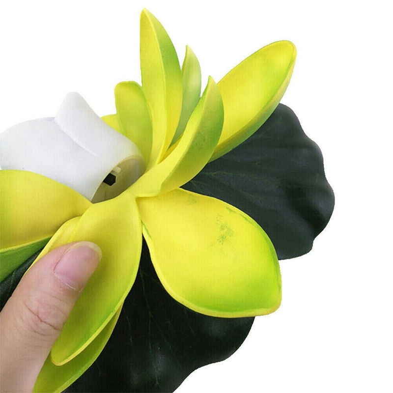 Floating RGB LED Lotus Flower Light, Garden Pond Pool Decor Lamp, Colorful Water Fountain Decoration