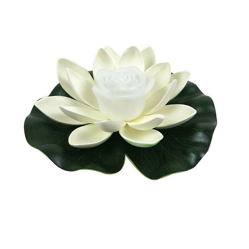 Floating RGB LED Lotus Flower Light, Garden Pond Pool Decor Lamp, Colorful Water Fountain Decoration