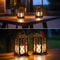 Solar Hanging Lamp Outdoor LED Light, Flickering Flameless Candle for Garden, Patio, Lawn, Party Decoration