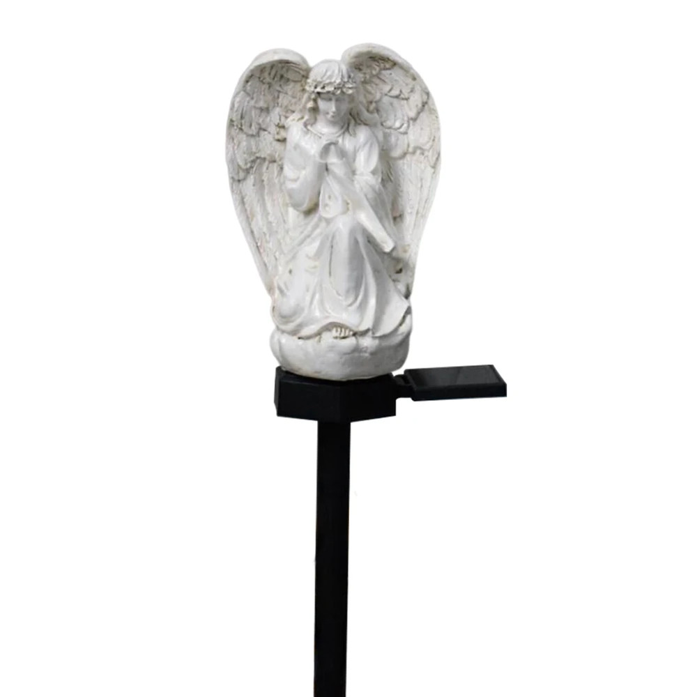 Waterproof Solar Outdoor Lawn Lamp, Resin Angel Decorative Light for Garden, Lawn Decor Yard Ornament