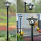 Solar Lamp Post Light for Garden, Decorative Outdoor Floor Lamp for Backyard, Porch, Front and Back Door Lighting