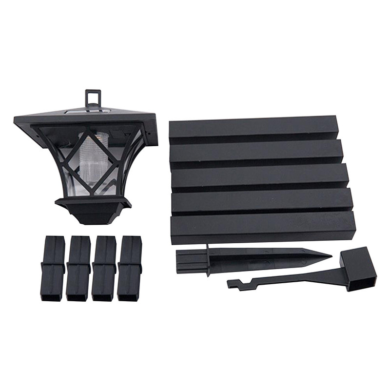 Solar Lamp Post Light for Garden, Decorative Outdoor Floor Lamp for Backyard, Porch, Front and Back Door Lighting