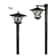 Solar Lamp Post Light for Garden, Decorative Outdoor Floor Lamp for Backyard, Porch, Front and Back Door Lighting