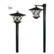 Solar Lamp Post Light for Garden, Decorative Outdoor Floor Lamp for Backyard, Porch, Front and Back Door Lighting