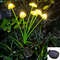 Outdoor Courtyard Landscape Atmosphere Lamp, Solar Powered 6 Headed Jellyfish Mushroom Light, Garden Decoration Lamp