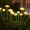 Outdoor Courtyard Landscape Atmosphere Lamp, Solar Powered 6 Headed Jellyfish Mushroom Light, Garden Decoration Lamp