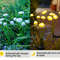 Outdoor Courtyard Landscape Atmosphere Lamp, Solar Powered 6 Headed Jellyfish Mushroom Light, Garden Decoration Lamp
