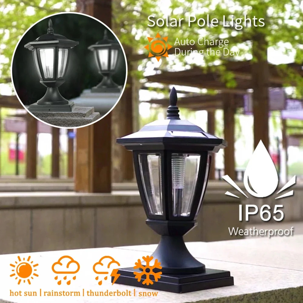 Solar Light Fence Light Outdoor Garden Lamp for Wall, Courtyard, Gate, Fence, Cottage Decoration