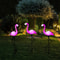 Waterproof Flamingo Solar Lights Outdoor, Garden Lawn Ornaments, Solar Flamingo Stake Lights for Christmas Patio Decor