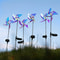 Luminous LED Solar Laser Magic Color Windmill Light, Outdoor Ground Plug-In Lamp, Courtyard Garden Landscape Decoration