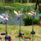 Luminous LED Solar Laser Magic Color Windmill Light, Outdoor Ground Plug-In Lamp, Courtyard Garden Landscape Decoration