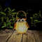 Owl Pattern Hanging Solar Lantern Garden Light, Waterproof Metal Solar Decor for Outdoor Patio, Yard Table or Pathway