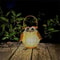 Owl Pattern Hanging Solar Lantern Garden Light, Waterproof Metal Solar Decor for Outdoor Patio, Yard Table or Pathway