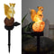 Solar Squirrel Outdoor Light LED Cute Garden Decoration, Waterproof Animal Plug Lights Landscape Decor