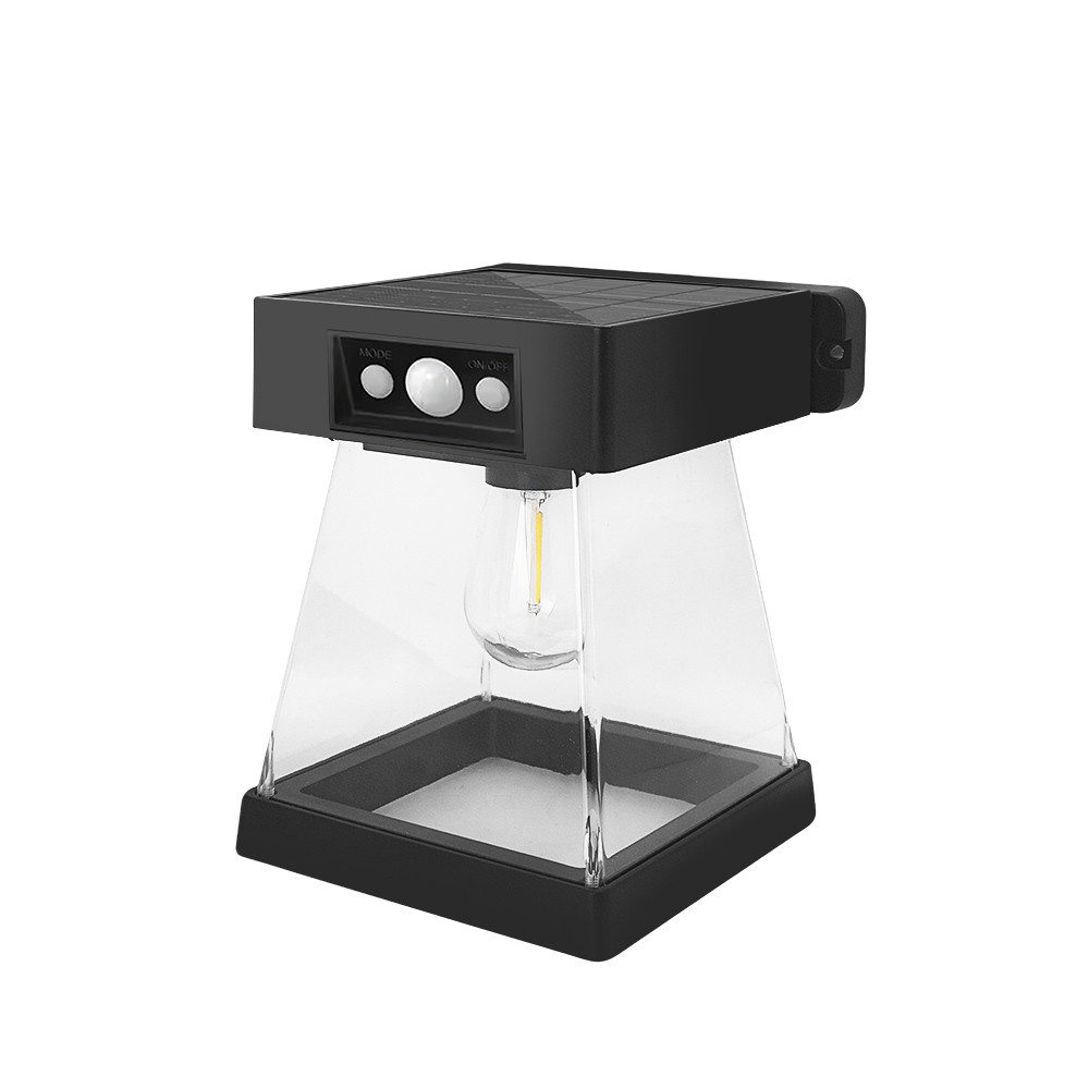 Motion Sensor Solar Porch Lights, Outdoor Wall Lanterns Light 3 Lighting Modes, Waterproof Gate Light for Yard Patio