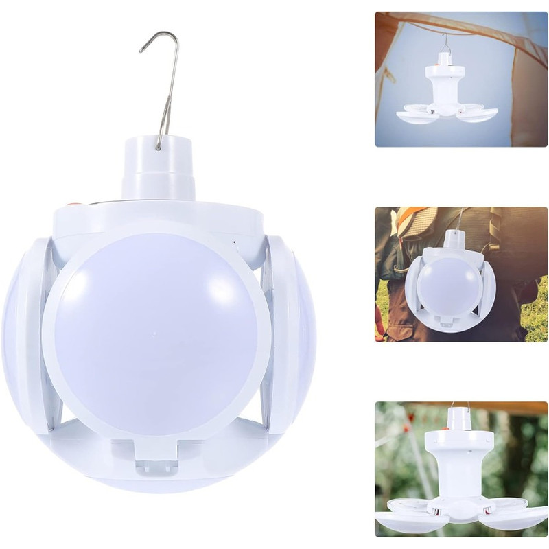 Foldable Solar USB Spherical Light with 5 Modes, Emergency Flashlight for Outdoor, Office, Reading, and Camping Use