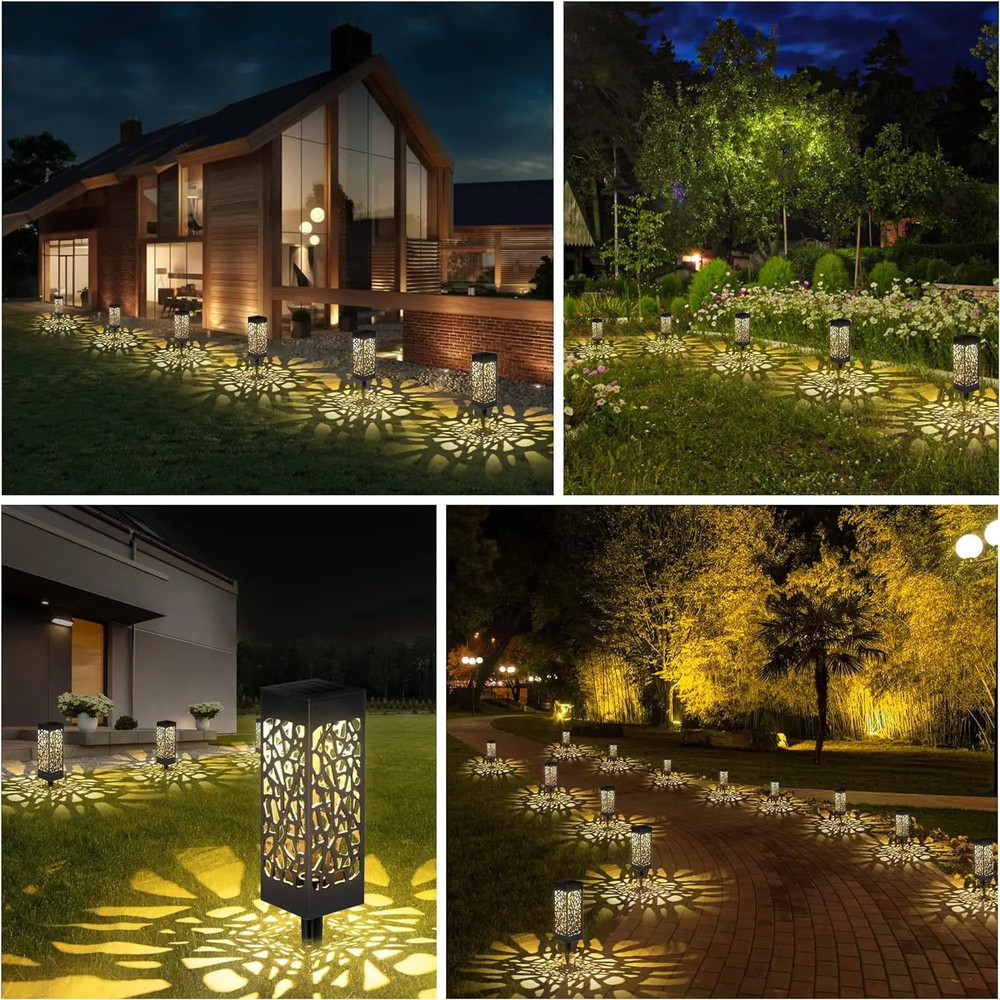 Retro Outdoor Solar LED Solar Lawn Lights, Waterproof Garden Pathway Lamp, Patio Yard Landscape Decoration Buried Light