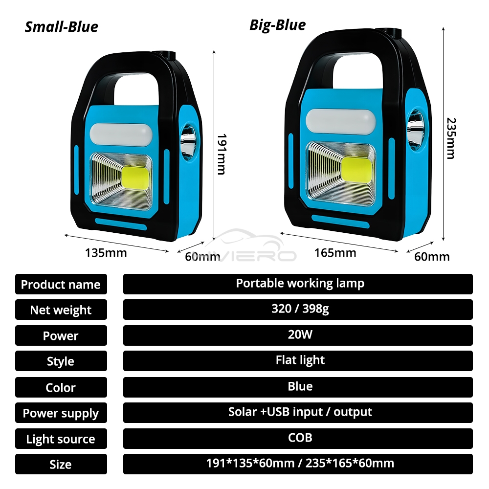 3 In 1 Solar COB Camping Lantern USB Rechargeable LED Emergency Flashlight Outdoor Power Bank 3 Lig 5