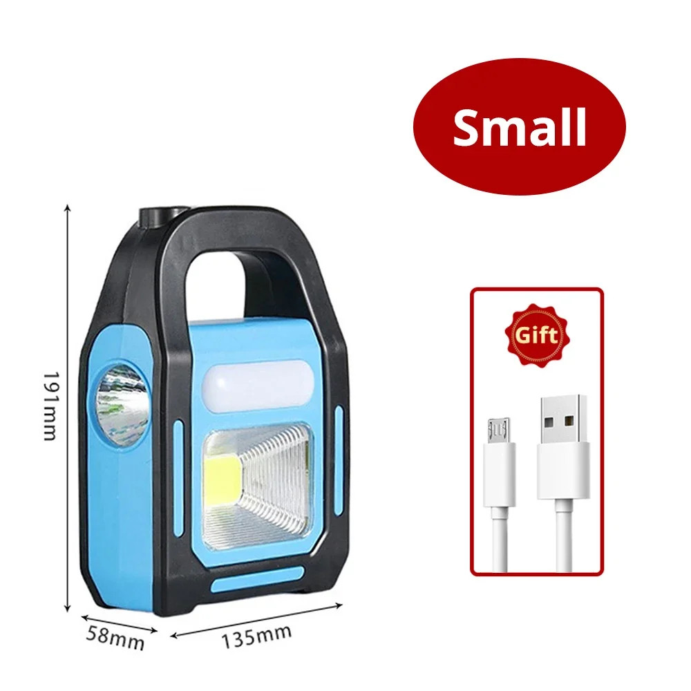 3 In 1 Solar COB Camping Lantern USB Rechargeable LED Emergency Flashlight Outdoor Power Bank 3 Lig 6