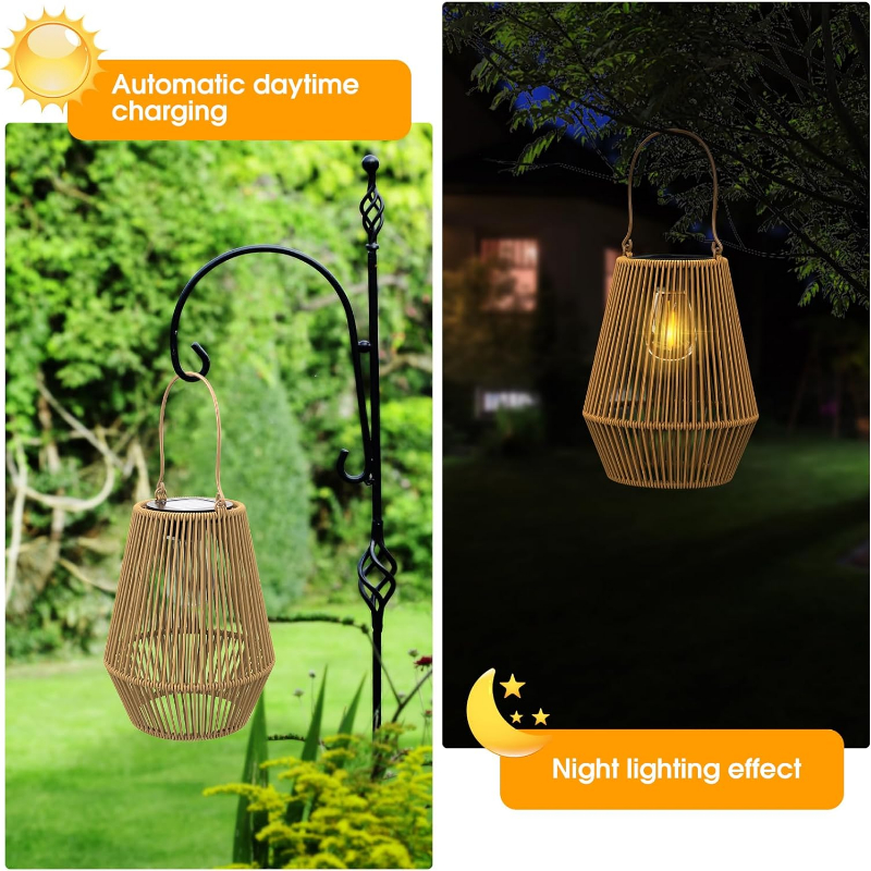 Solar Garden Light Outdoor Waterproof Hand Woven Solar Outdoor Lights Villa Landscape Decor Path Li 2