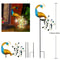 Solar Peacock Garden Light for Garden Paths, Metal Handicraft Decor, Outdoor Lighting with Artificial Gems
