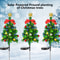 Outdoor Solar Christmas Tree Decor Lights, Waterproof LED Garden Lawn Lamps, Patio Landscape Xmas Holiday Lighting