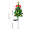 Outdoor Solar Christmas Tree Decor Lights, Waterproof LED Garden Lawn Lamps, Patio Landscape Xmas Holiday Lighting