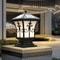 Solar Powered Metal Post Lights for Yard, Driveway Fence LED Outdoor Pillar Lamp, Waterproof Decorative Fence Light