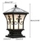 Solar Powered Metal Post Lights for Yard, Driveway Fence LED Outdoor Pillar Lamp, Waterproof Decorative Fence Light