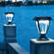Outdoor LED Solar Column Pillar Light, Fence Post Deck Cap Lamp, Waterproof Garden Gate Landscape Solar Light